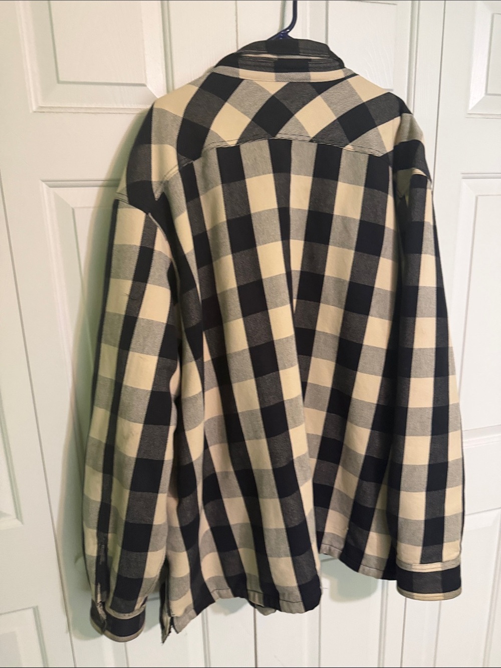 Harley-Davidson Black and Cream Plaid Shirt Jacket - Picture 4 of 4